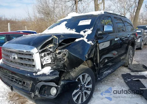 2014 Toyota Sequoia Platinum 5.7L V8 from USA, damaged, VIN 5TDDW5G10ES104780